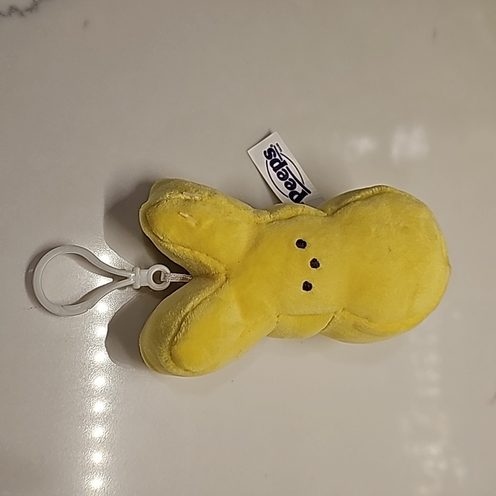 Yellow Peep Peeps Keychain
